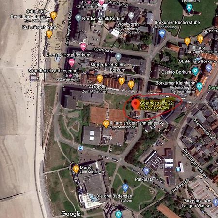 Apartmán Haus Kleeblatt Borkum Exteriér fotografie